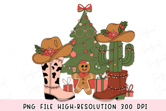Christmas Western Cowgirl Boots Embroidery Design Review