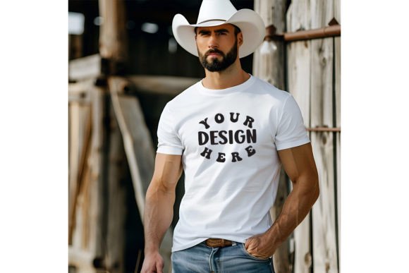 Country Western Men T-Shirt Mockup Review for Real Projects