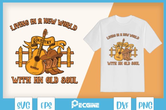 Cowboy Boots Old Soul Country Music SVG Review