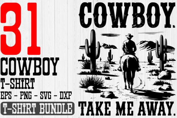 Cowboy Take Me Away T-Shirt Design Bundle Review
