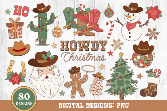 Cowboy Western Christmas Clipart: A Design Review for Real Projects