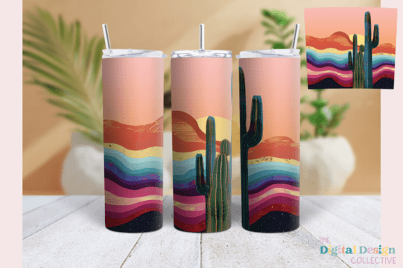 Desert Cactus Neon Western Tumbler Wrap Review