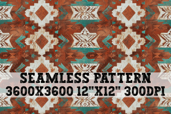 Grunge Western Aztec Seamless Pattern Review
