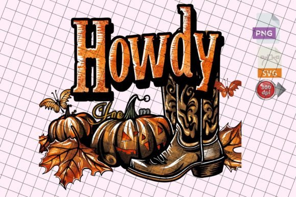 Howdy Fall Cowgirl Western Halloween PNG Review for Real Projects
