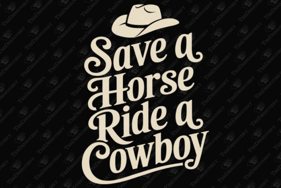 Save a Horse Ride a Cowboy Country Humor