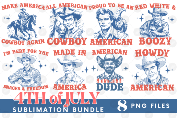 Vintage Patriotic 4th July Cowboy Embroidery Bundle Review