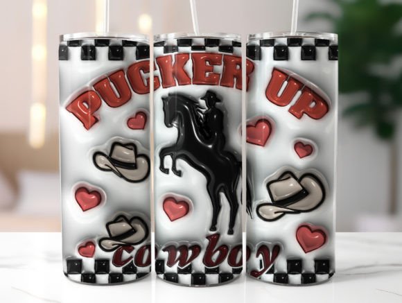 Western Valentine Tumbler Wrap Design Review